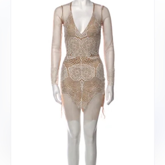 For Love and Lemons Antigona Mini Dress in White - Picture 1 of 6